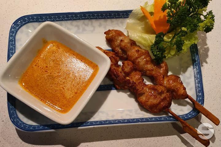 Chicken Satay Skewers - Chez Udon