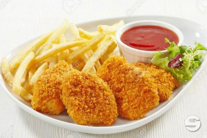 Chicken nuggets with fries - Royal Asia Spice