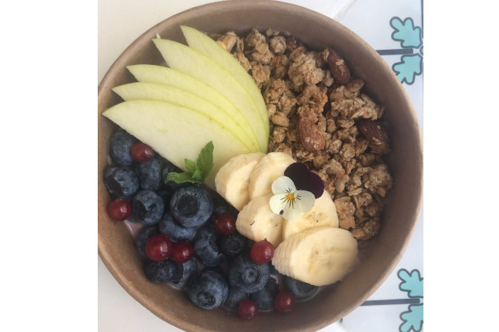 Bowl bircher aux pommes - Montfalcon