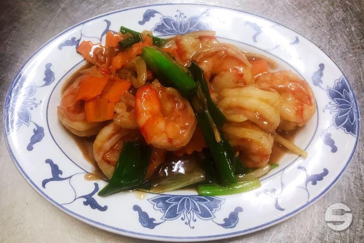 34. Prawns with Ginger - Hong Kong City