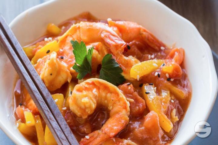 31.Prawns with "Saté" sauce - Hong Kong City