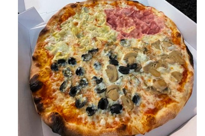 Pizza Quattro stagioni - 32cm - Pizzeria Speedy Gonzalez
