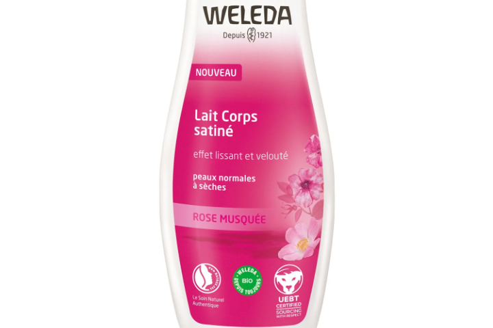 Weleda lait corps soyeux rose musquée