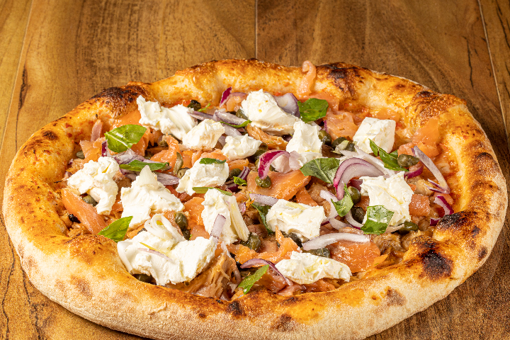 Pizza Saumon fumé - Blaqk Pizza