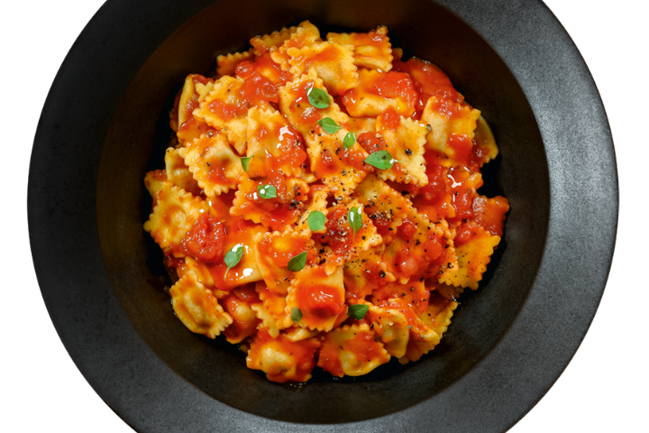 Raviolini di ricotta al pomodoro - Blaqk Pizza