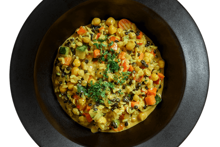 Curry jaune de lentilles - Blaqk Pizza