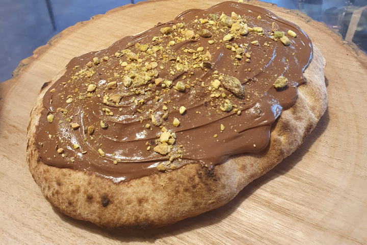 Pizza Dolce Nutella e Granella Pistacchio - 3P Pizza, Pasta, Panini