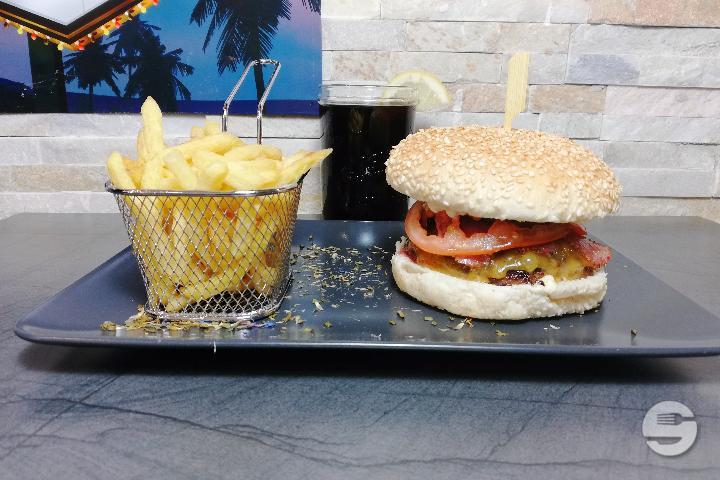 Menu Burger Suisse et Frites - Big one Burger Aigle
