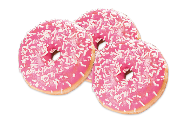 Mini Erdbeer Donut - Midnight Delivery Olten