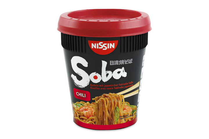 Nisssin Soba Noodles Chili Cup - Midnight Delivery Olten