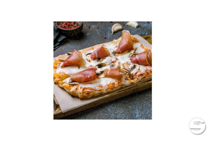 Pinsa Romana prosciutto crudo buffalo mozzarella tomato - Posca Vini