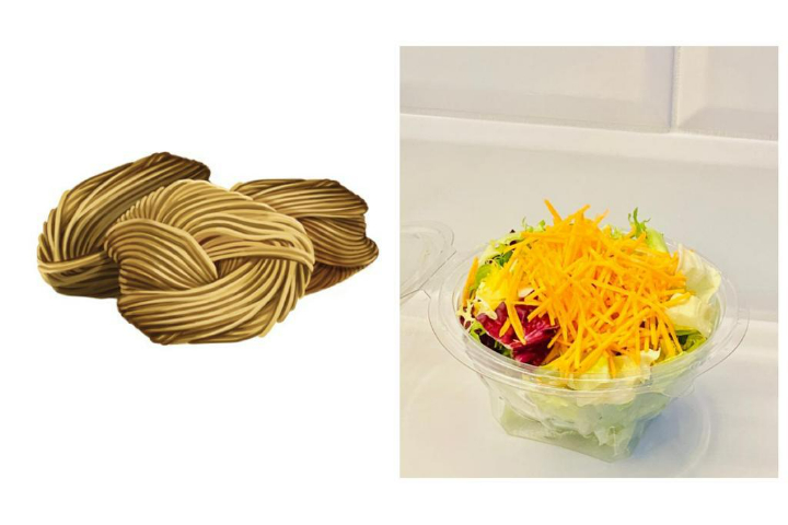 Spaghetti chitarra & Salade - Myo Gusto & Myo Bubble Tea