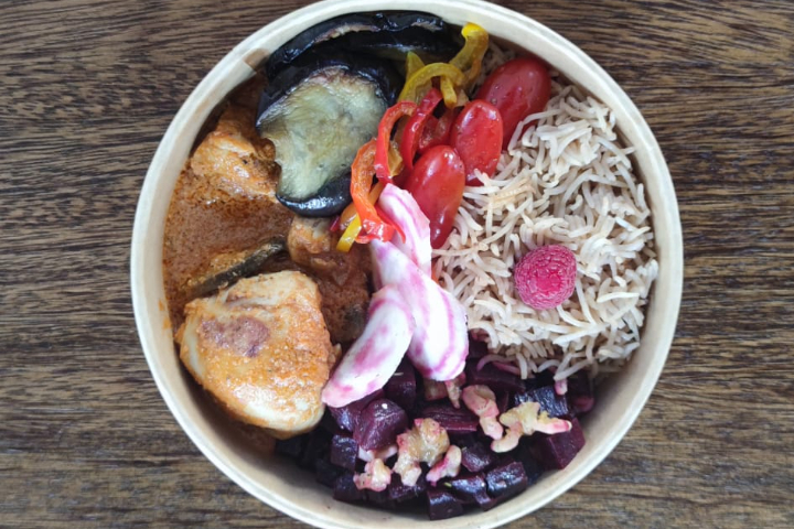 Red - Rice Bowl by Nik's Fudo