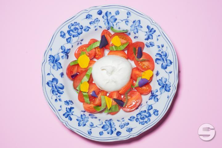 Burrata mit Tomaten - Samigo Amusement