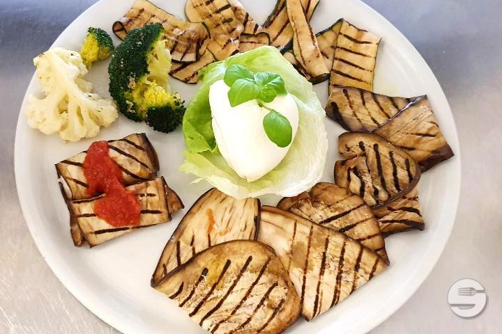 Vegetarian Dish with Buffalo - Ristorante Caffè Locarno