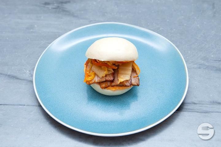 Pork Belly and Kimchi 💙 - Baohaus