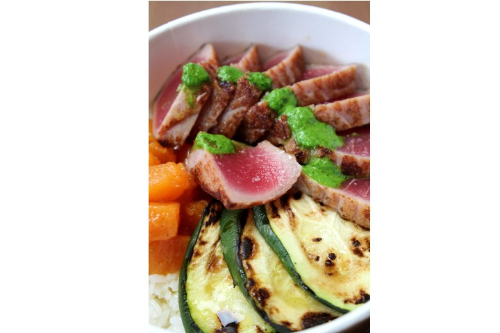 Tagliata di tonno con zucchine - Belvga
