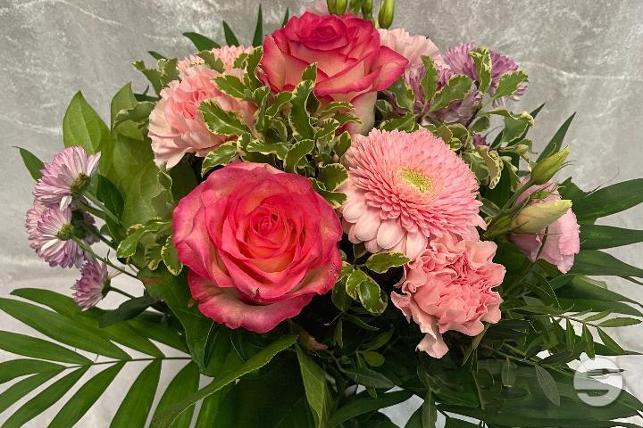 Bouquet rond Anna ton pastel - Sylna Fleurs