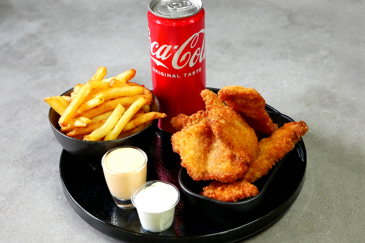 Menu 5 Tenders PankÔ - Frites, Sauces & Boisson - Ô'Spice