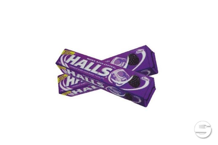 Hall's en Barra Sabor Mora Bonbons au Parfum de Mûres - Latin'Hall Epicerie Latino Américaine