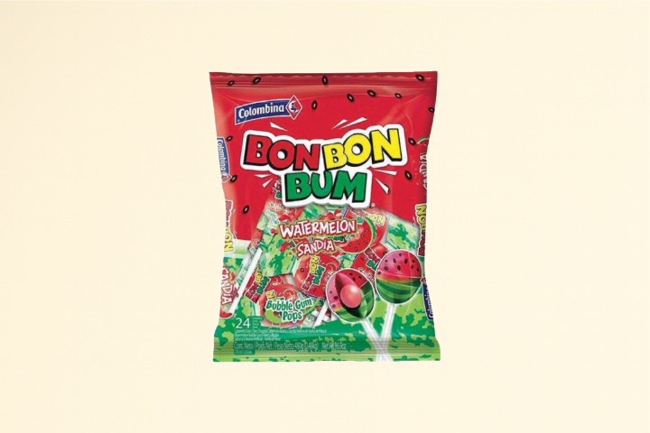 Bon Bon Bum Watermelon Lollipops – bag 480g