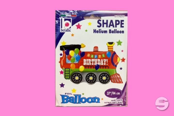 Birthday Locomotive Ballon AVEC HELIUM 🚂 - Latin'Hall Epicerie & Party Shop