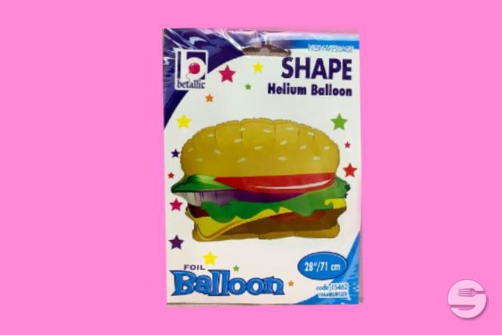 Burger Ballon AVEC HELIUM 🍔 - Latin'Hall Epicerie & Party Shop