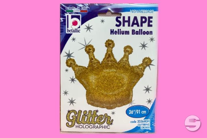 Ballon Couronne Glitter 👑 - Latin'Hall Epicerie & Party Shop