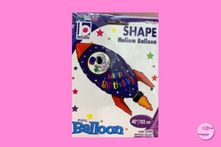 Ballon Fusée AVEC HELIUM 🚀 - Latin'Hall Epicerie & Party Shop
