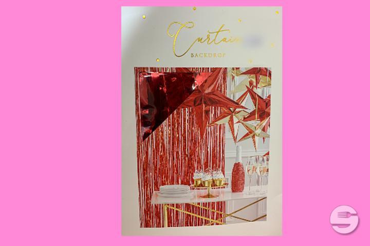 Rideau Décoratif Rouge ❤️ - Latin'Hall Epicerie & Party Shop