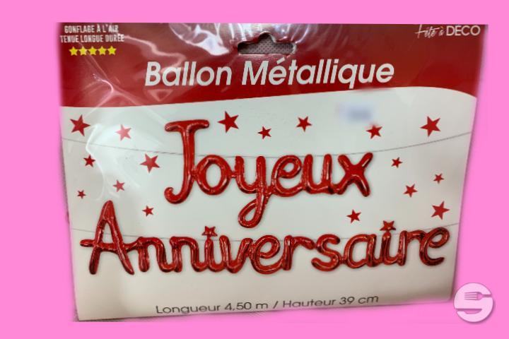 Ballon Joyeux Anniversaire 🎈 - Latin'Hall Epicerie & Party Shop