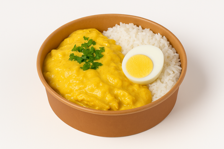 Ají de Gallina with white rice