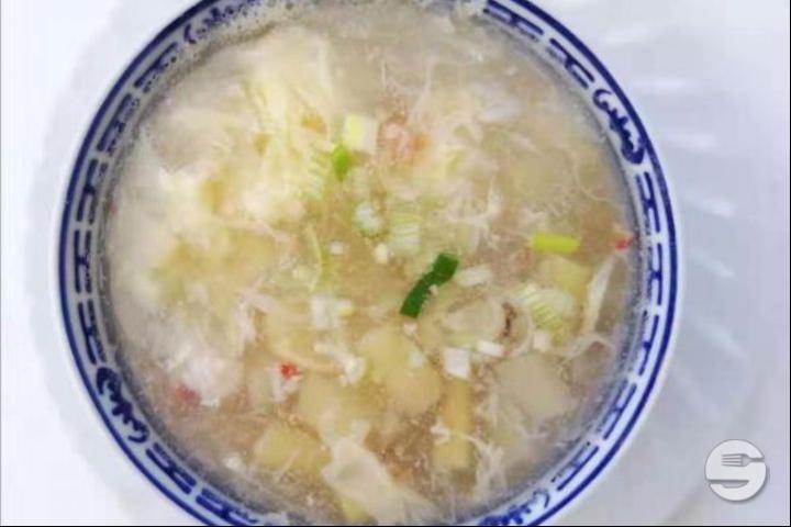 103. Potage au Crabe et Asperges - Chef Lin