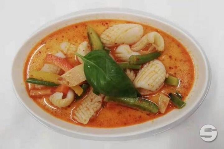 731. Calamars au Curry Rouge - Chef Lin