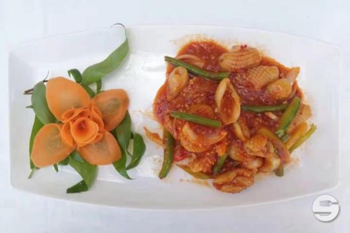 736. Calamars à la Sauce Pimentée - Chef Lin