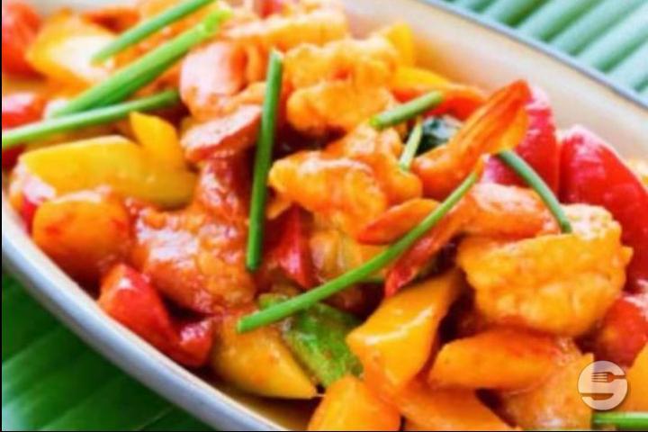 530. Crevettes à la Sauce Аigre-Douce - Chef Lin