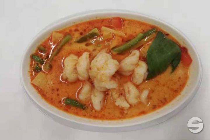 531. Crevettes au Curry Rouge - Chef Lin
