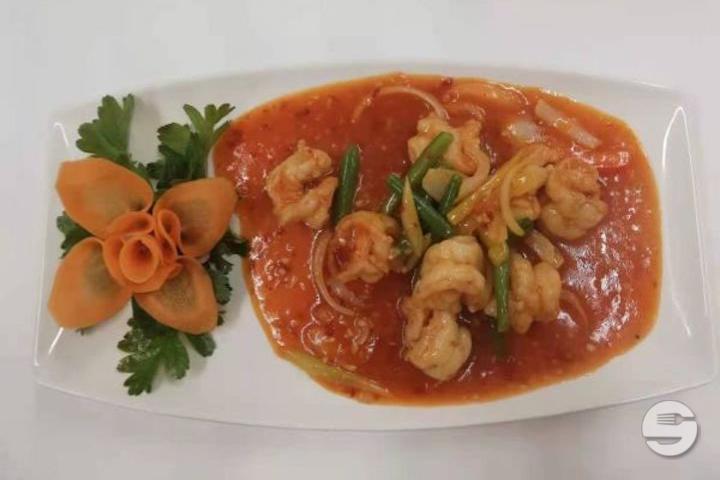 536. Crevettes à la Sauce Pimentée - Chef Lin