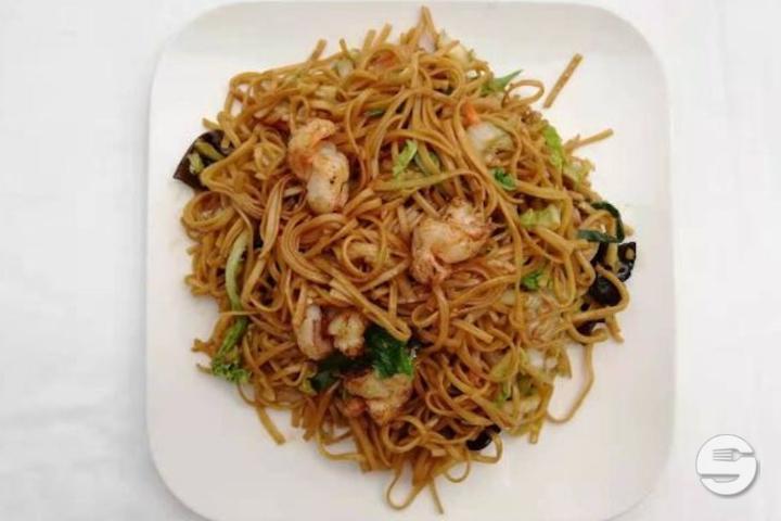 153. Nouilles Sautées aux Crevettes - Chef Lin