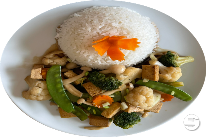 28. Pad Pak Roam Tofu - Chez Aom