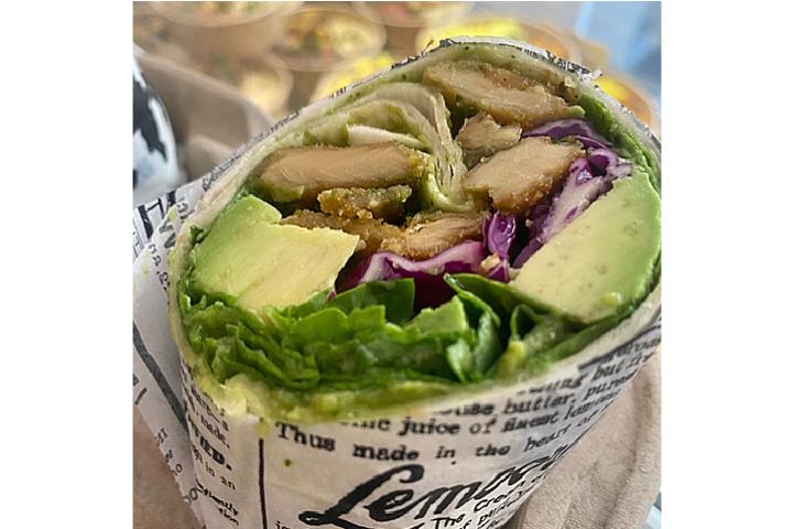 Wrap Houmous Basilic - Chez Marie Chou