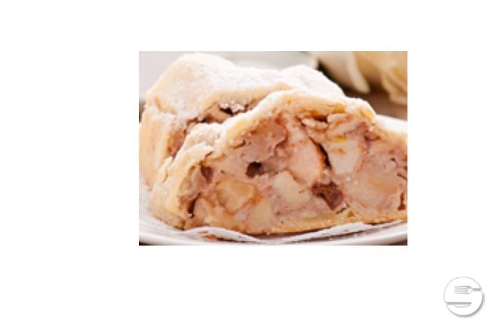 Apple Strudel with Vanilla Sauce - Akshara Take Away
