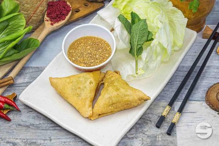Bolani Samoussa avec Sauce Chutney - Safran Food