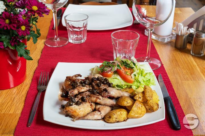 Duo of Quails with Capers - Idées Crétoises