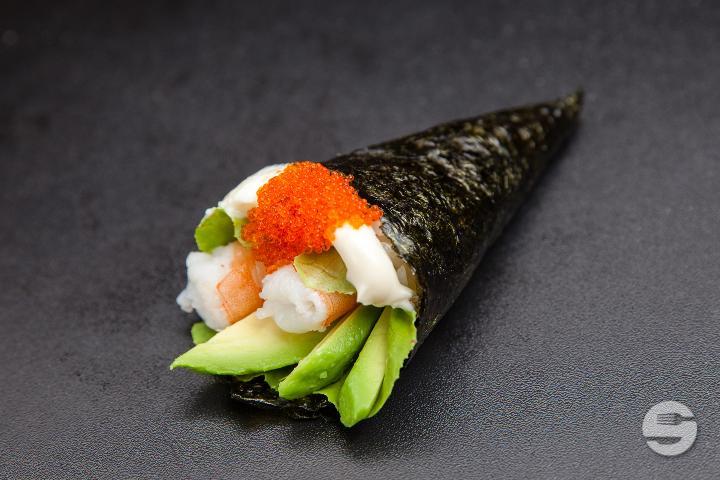 Shrimp & Avocado Temaki - Ajito Sushi