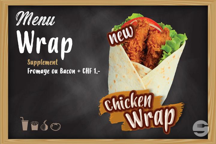Chicken wrap Menu - ChicChicken