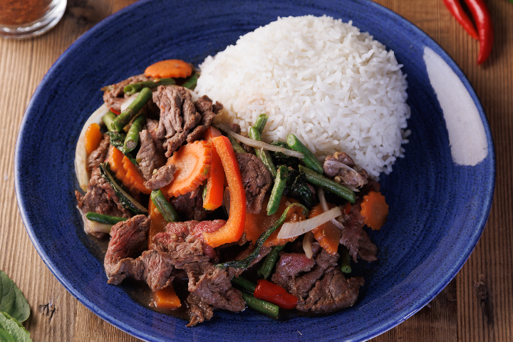 134. Émincé de Bœuf Sauté au Basilic - Manira Wokshop