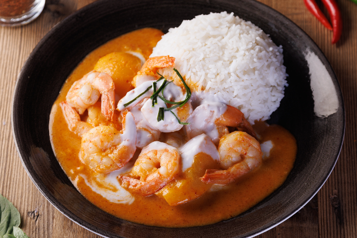161. Crevettes à la Pêche - Manira Wokshop