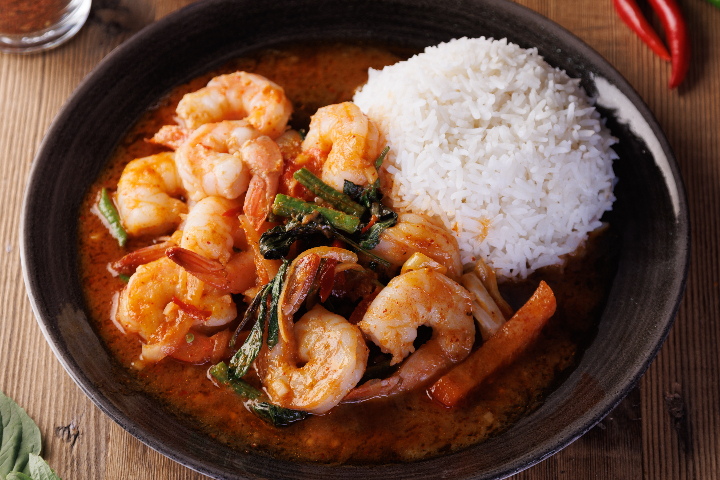 254. Crevettes à la Sauce Piquante - Manira Wokshop