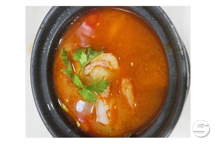 Tom yam Goong soup(hot) - The Yard